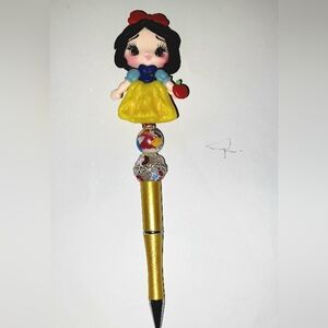 Disney Princess Clay Doll Top Beadable Pen Snow White